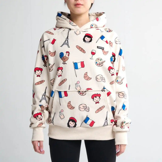 The France Human Hoodie - Beige