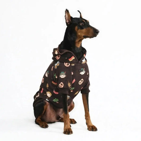 The Germany Dog Hoodie - Dark Brown