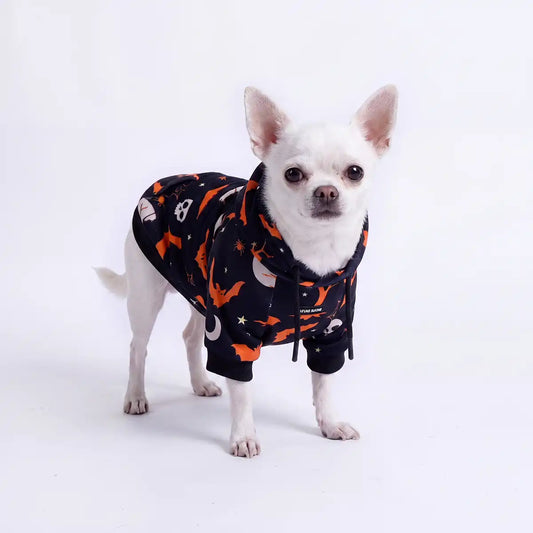 Halloween Dog Hoodie - Black